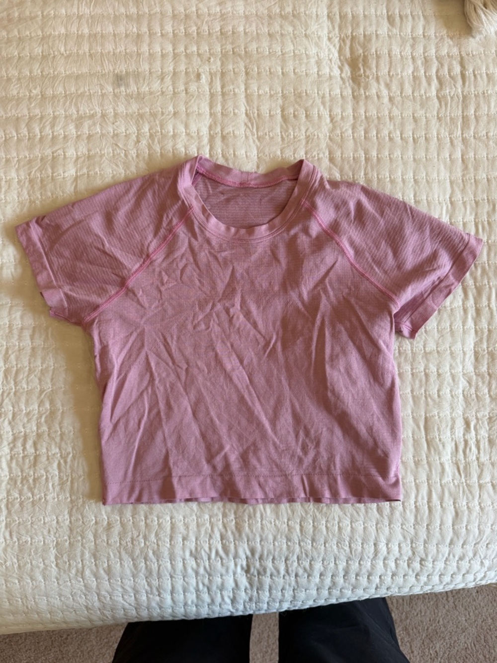 2 Lululemon Cropped Swiftly Tshirts